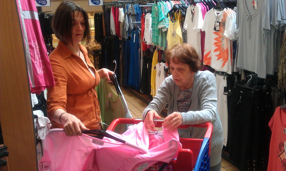 Maman et Béné en course